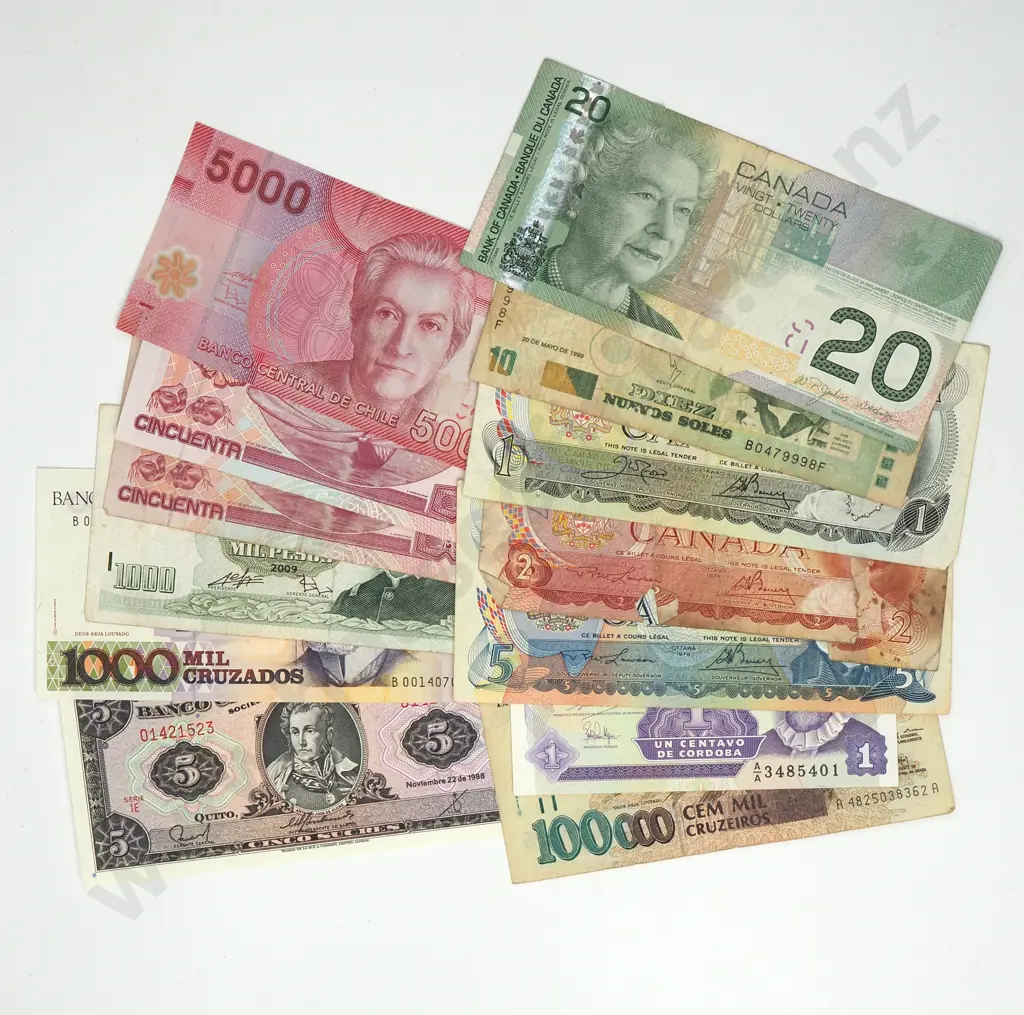 Assorted Lot of World Banknotes Image 1++