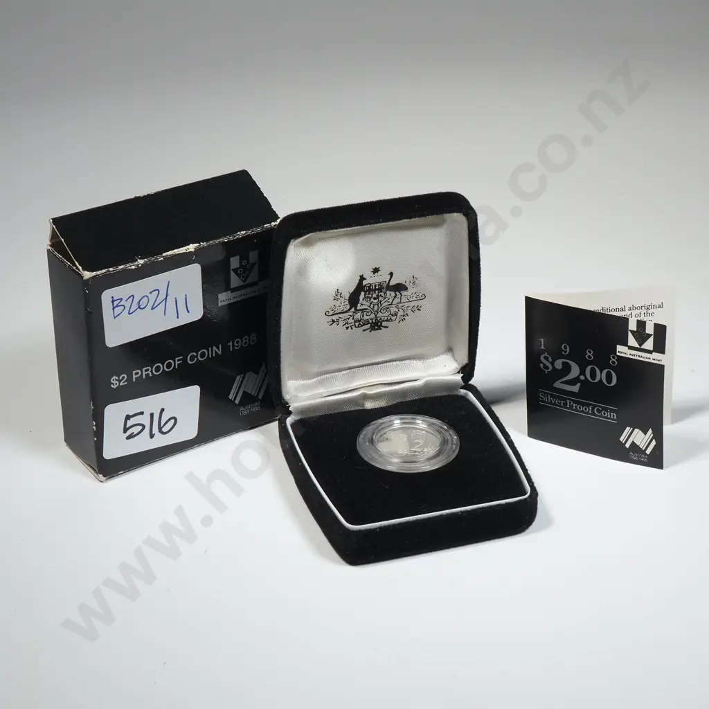 1998 Australia Sterling Silver Proof $2 Coin Image 1++