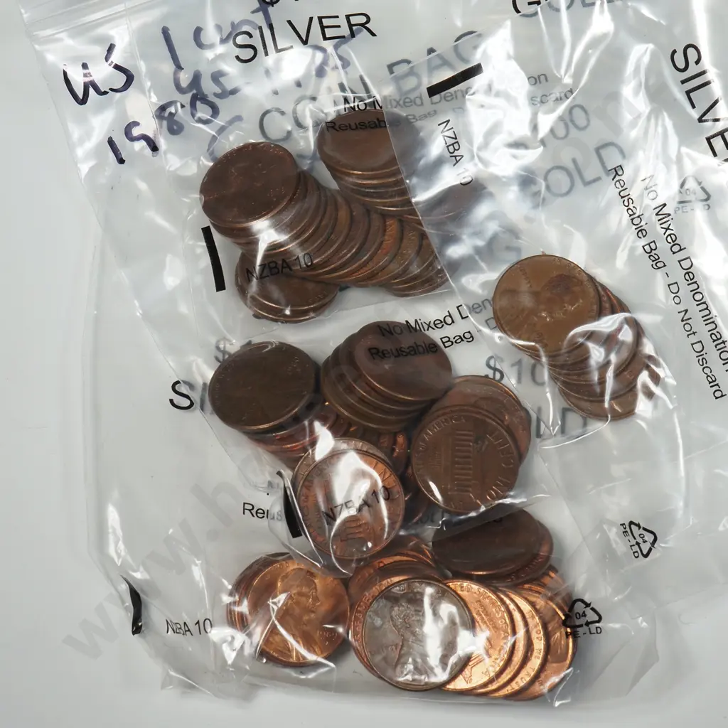 Large Lot of United States One Cent Coins Image 1++