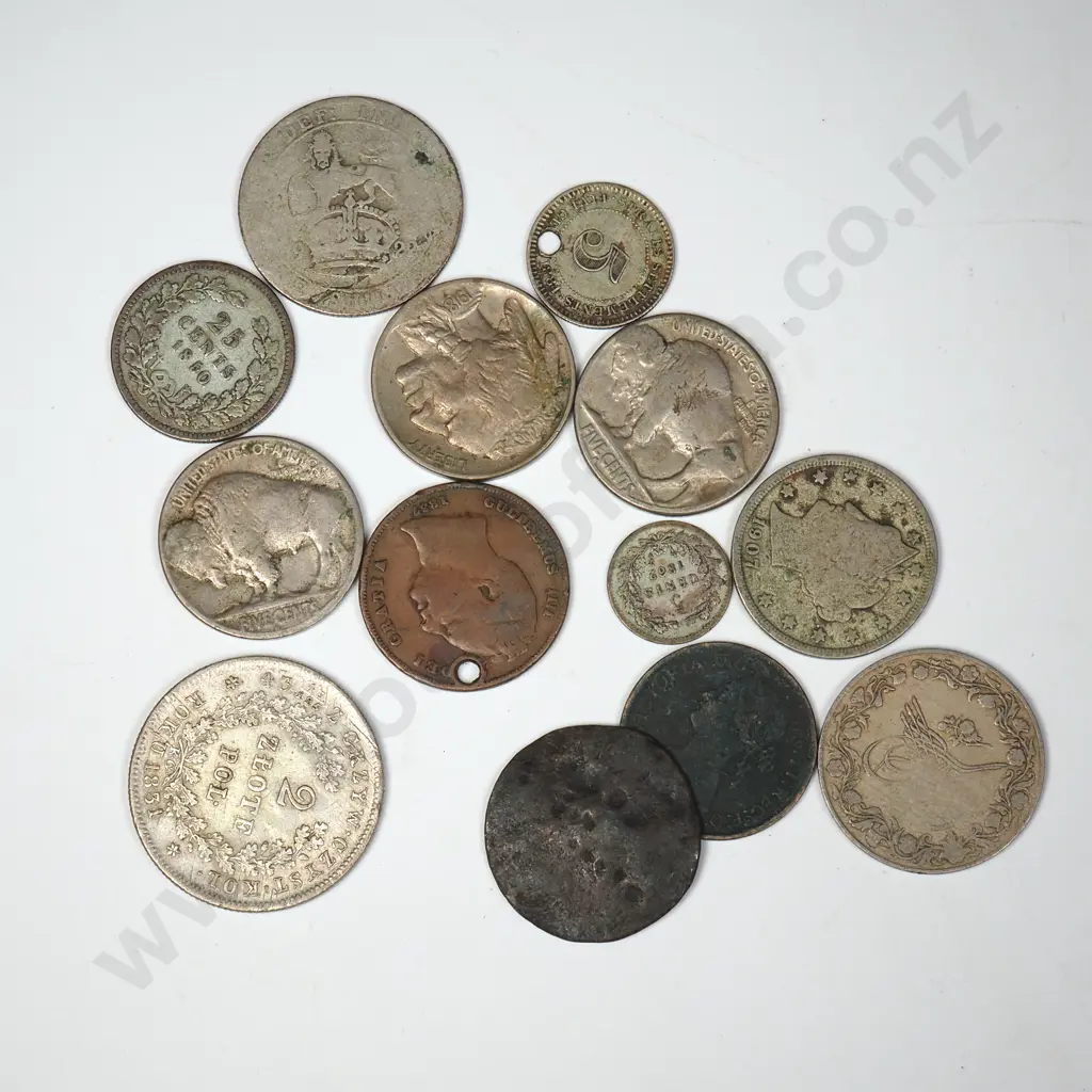 Assorted Lot of Interesting International Coinage - Incl Some Silver Coins Image 1++