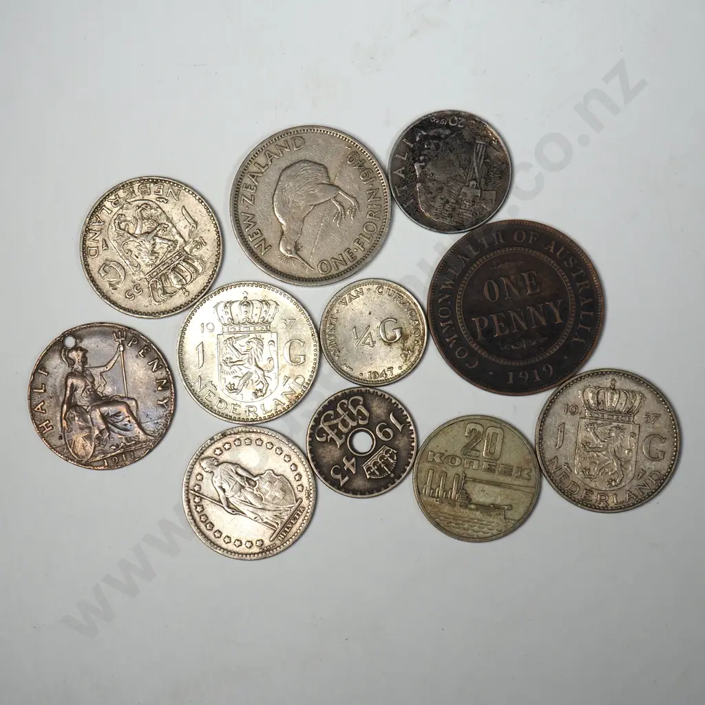 Assorted Lot of Interesting International Coinage - Incl Some Silver Coins Image 1++
