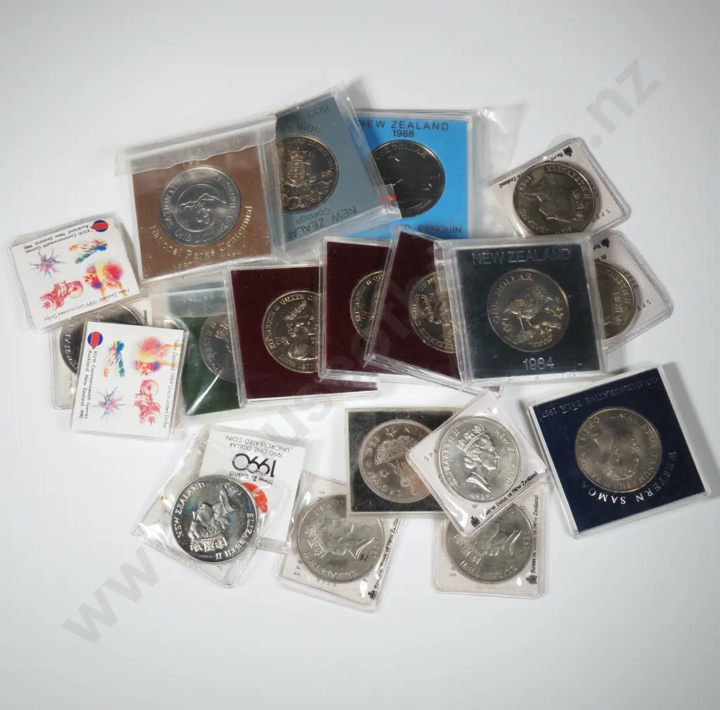 20 New Zealand UNC One Dollar Coins Image 1++