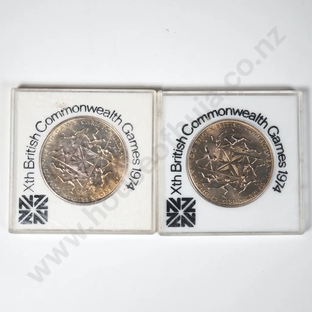 Xth British Commonwealth Games 1974 Commemorative coins (2 items) Image 1++