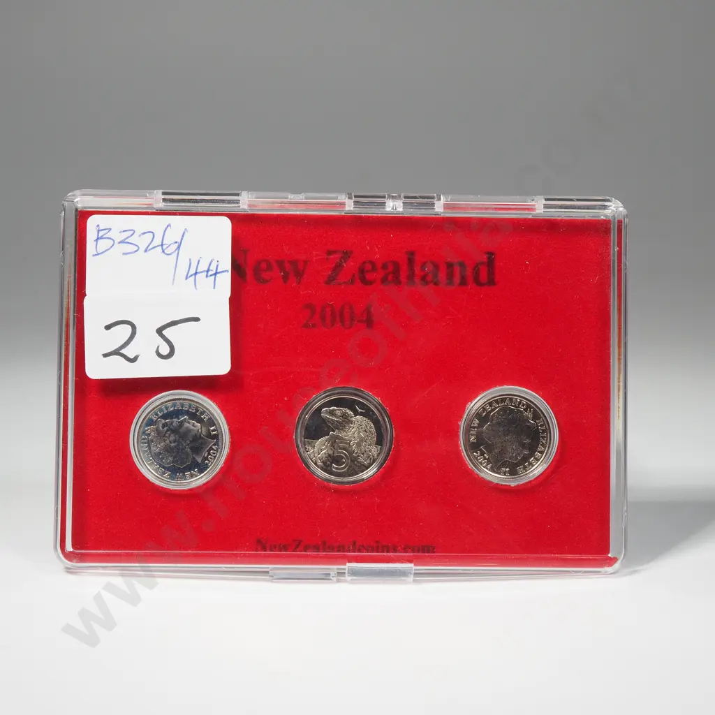 2004 New Zealand Five Cent Private Coin Set Image 1++
