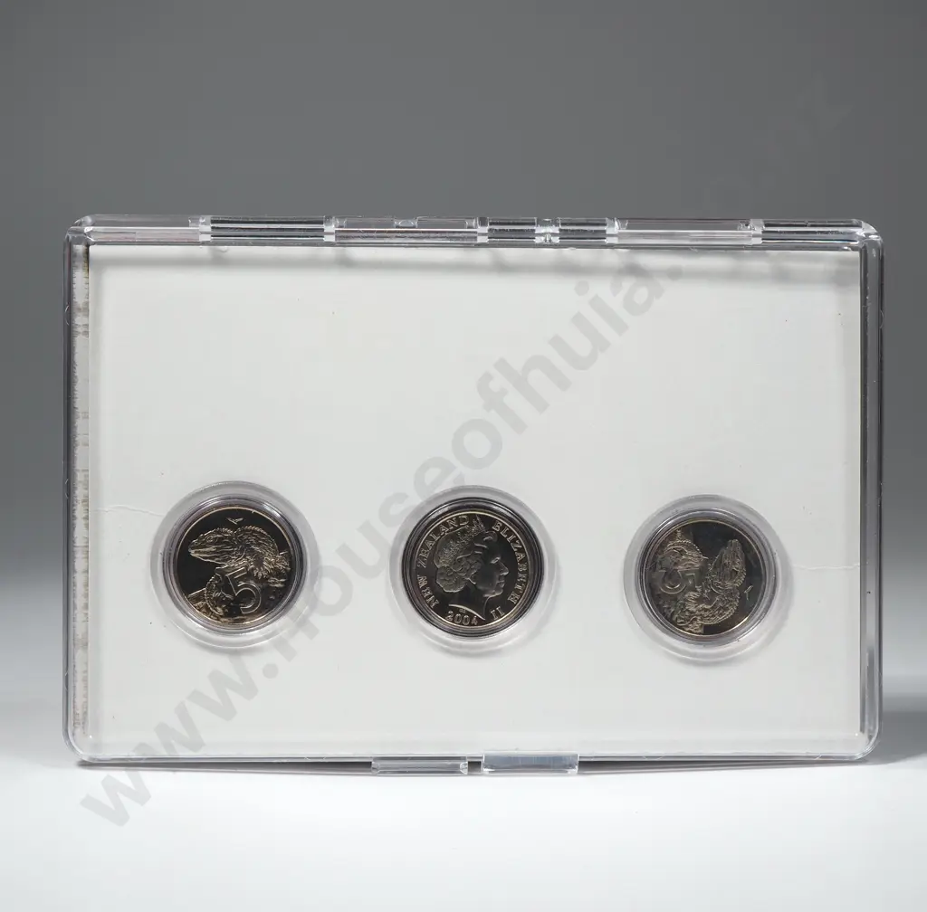 2004 New Zealand Five Cent Private Coin Set Image 1++