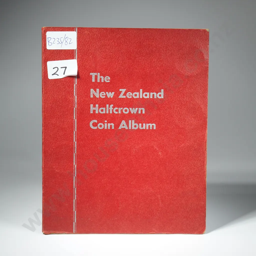 New Zealand Half Crown Album w 13 50% Silver Half Crowns Image 1++