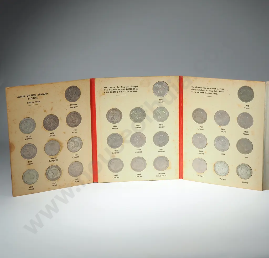 Complete New Zealand Bertrand Florin Album incl 1936 Image 1++