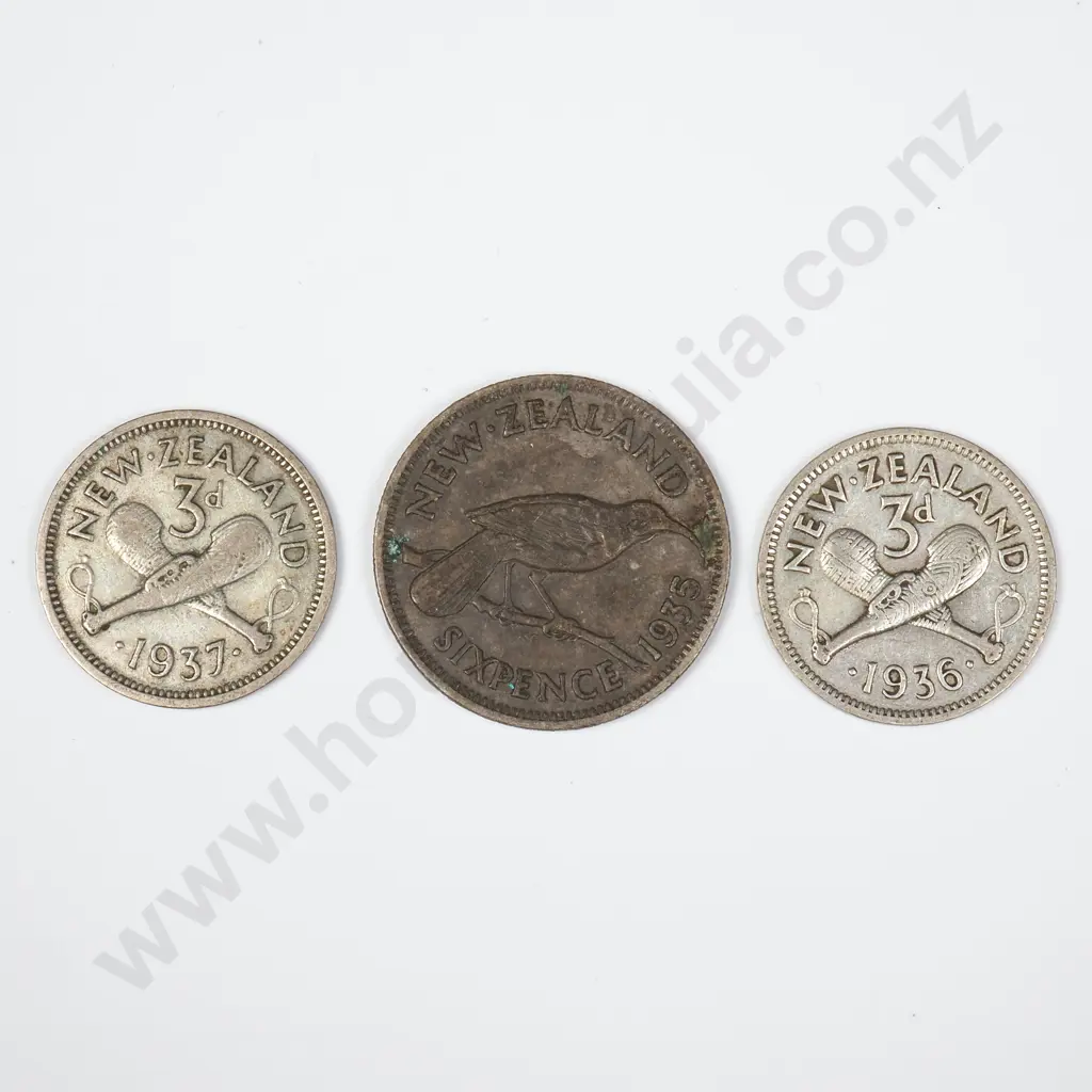 Three New Zealand 50% Silver Coins Image 1++