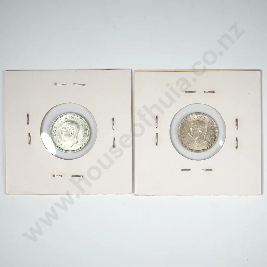 Two 1940 New Zealand Threepence's - Better Grades Image 1++