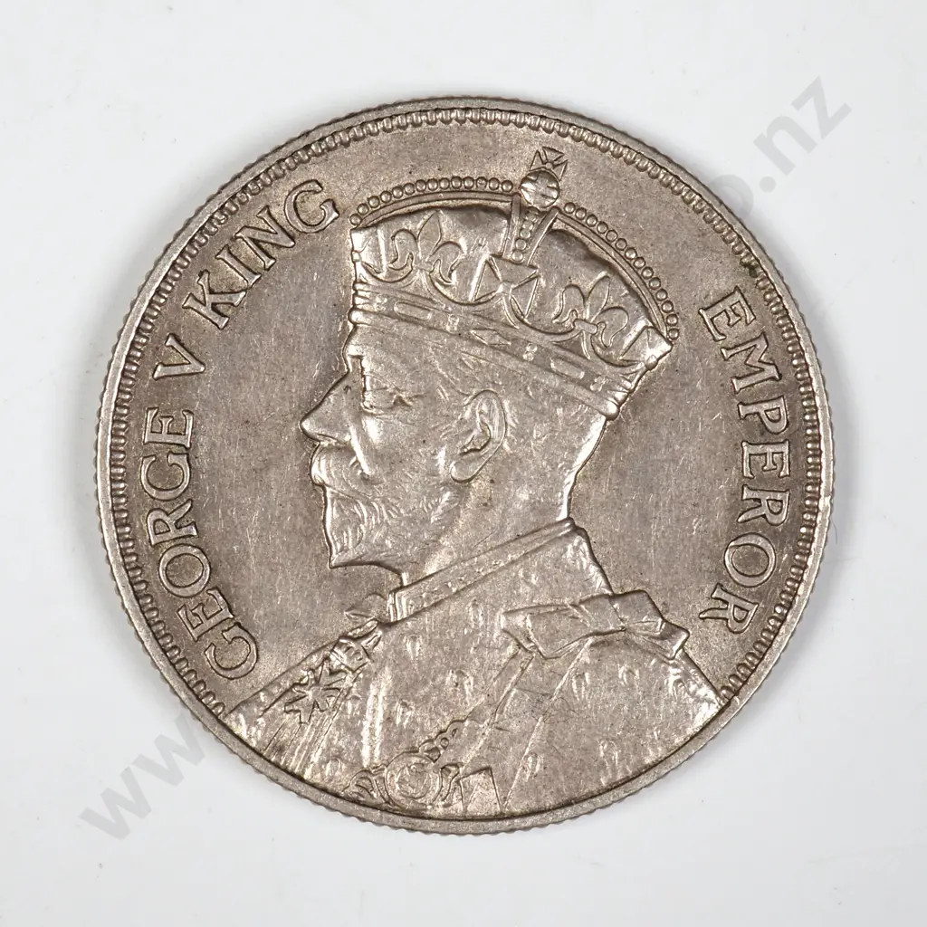 1933 New Zealand Florin - Better Grade Image 1++