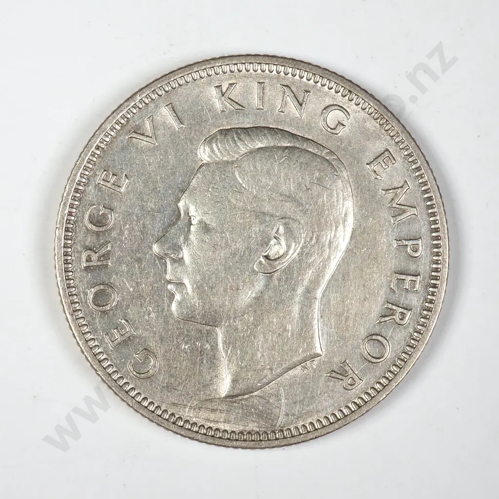 1943 New Zealand Florin - Better Grade Image 1++