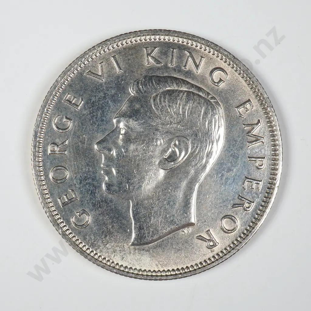 1940 New Zealand Centennial Half Crown - Better Grade Image 1++