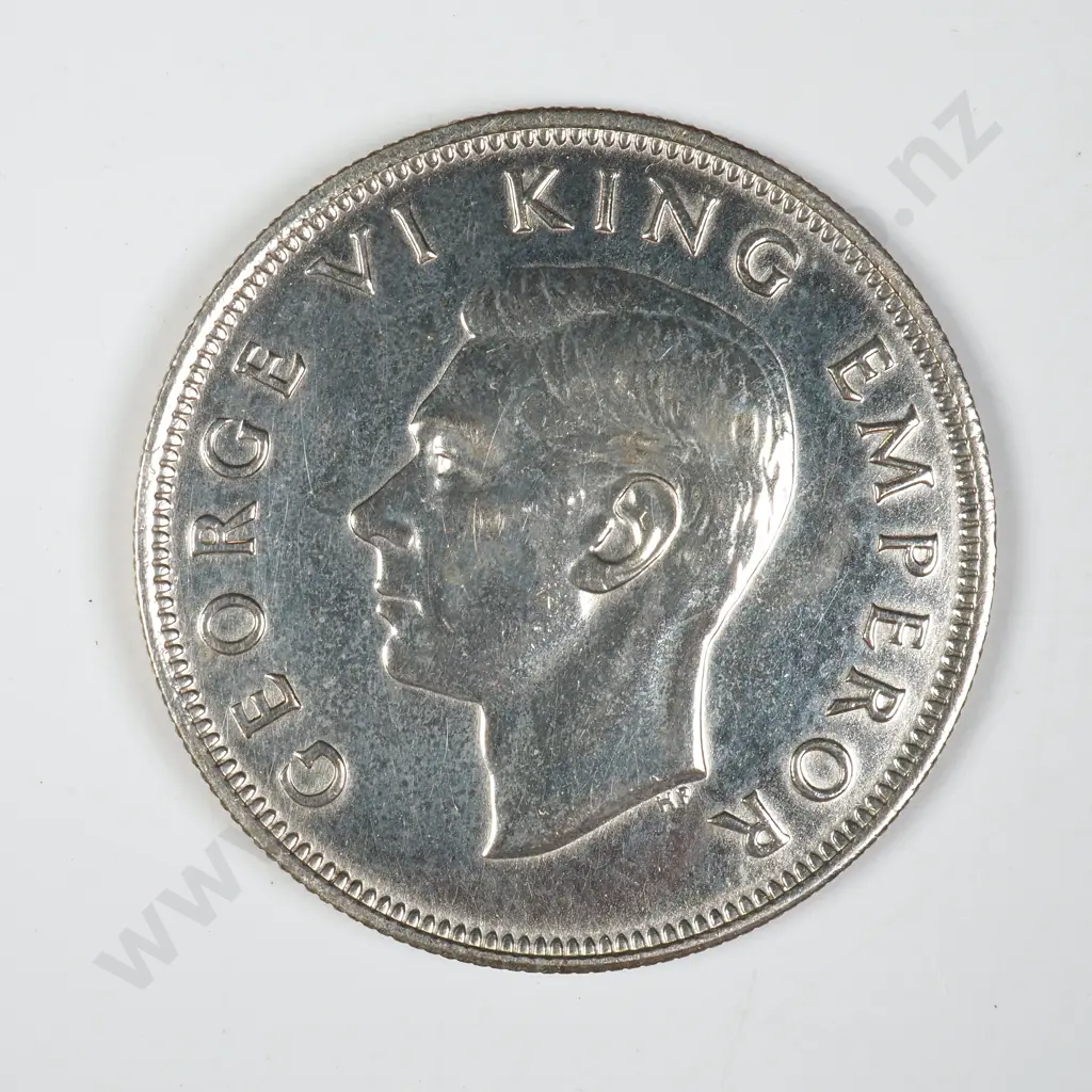 1940 New Zealand Centennial Half Crown - Better Grade Image 1++