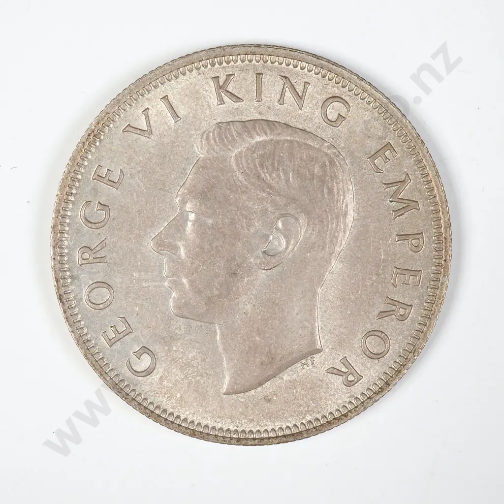 1940 New Zealand Centennial Half Crown - Better Grade Image 1++