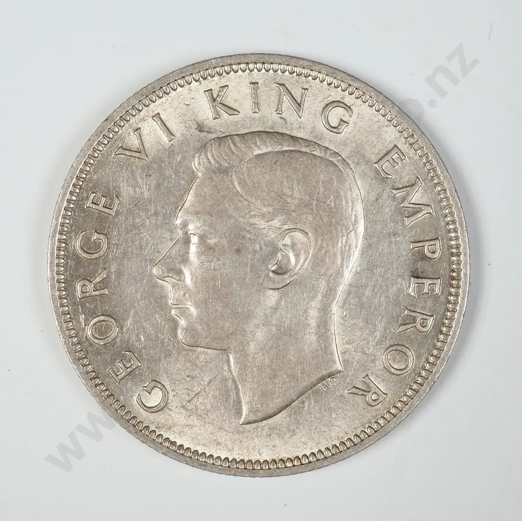 1942 New Zealand Half Crown - Better Grade Image 1++
