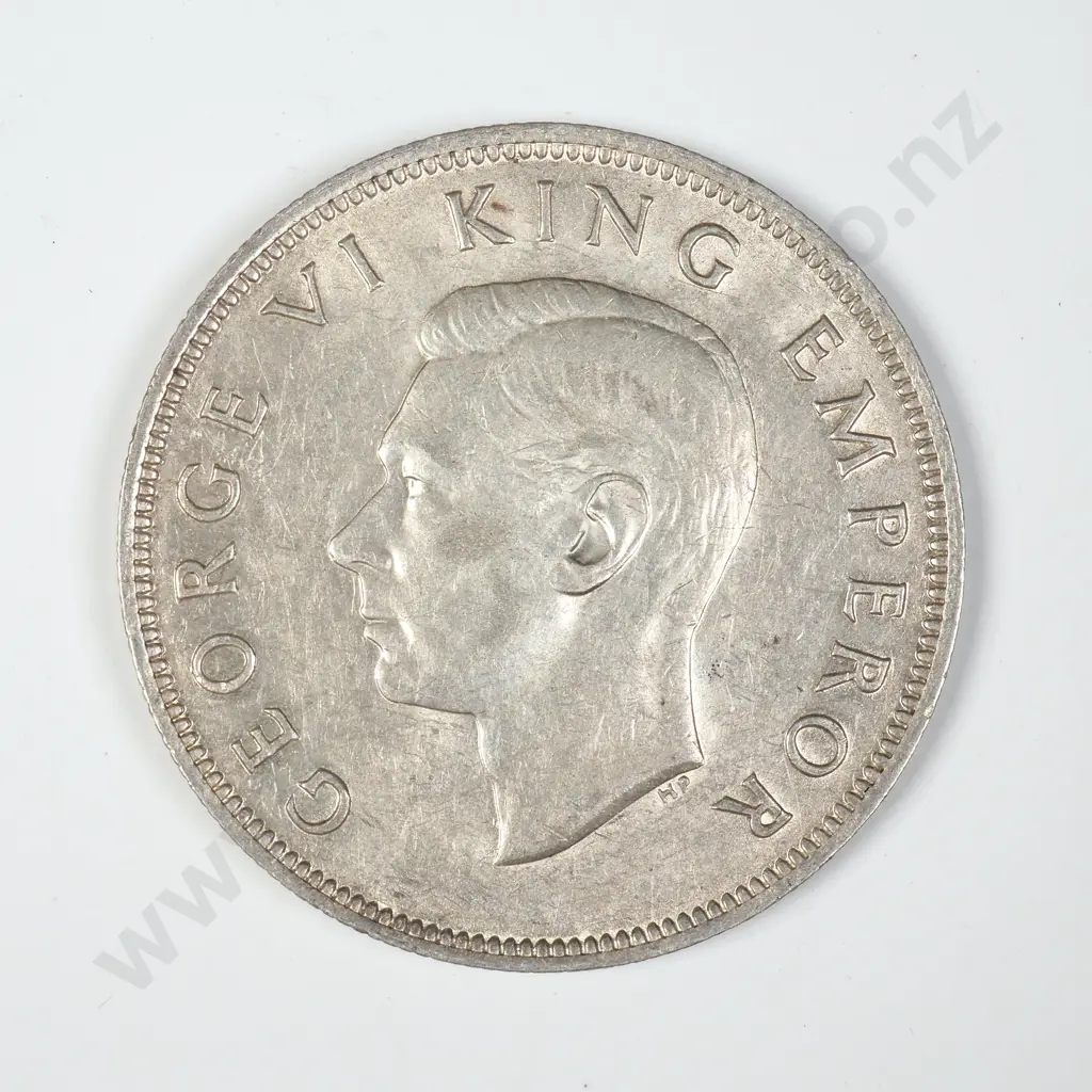 1942 New Zealand Half Crown - Better Grade Image 1++