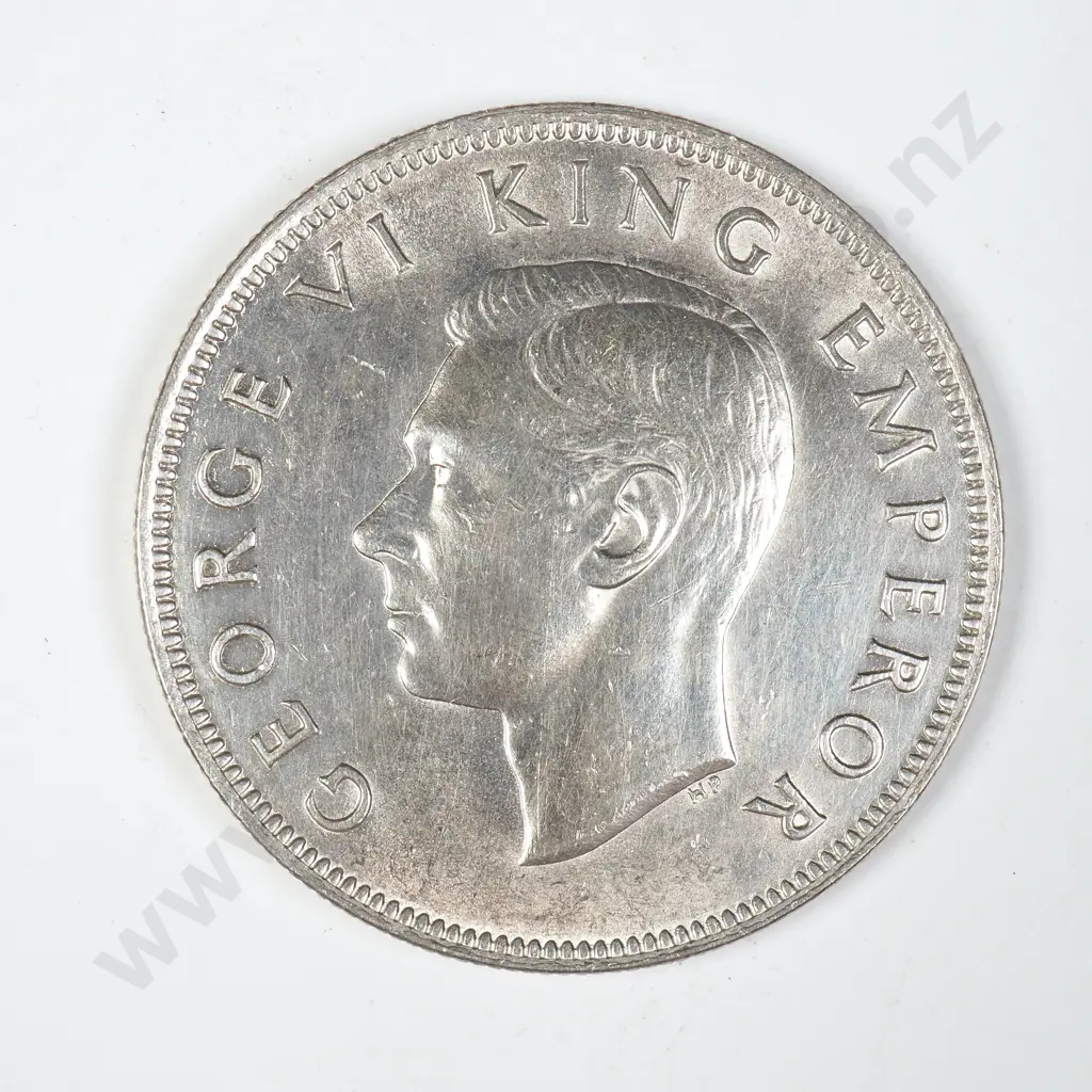 1946 New Zealand Half Crown - Better Grade Image 1++
