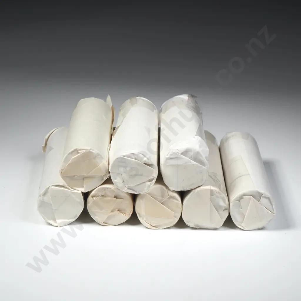 Eight Private Rolls of 2004 Five Cent New Zealand Coins - 400 Coins Total Image 1++