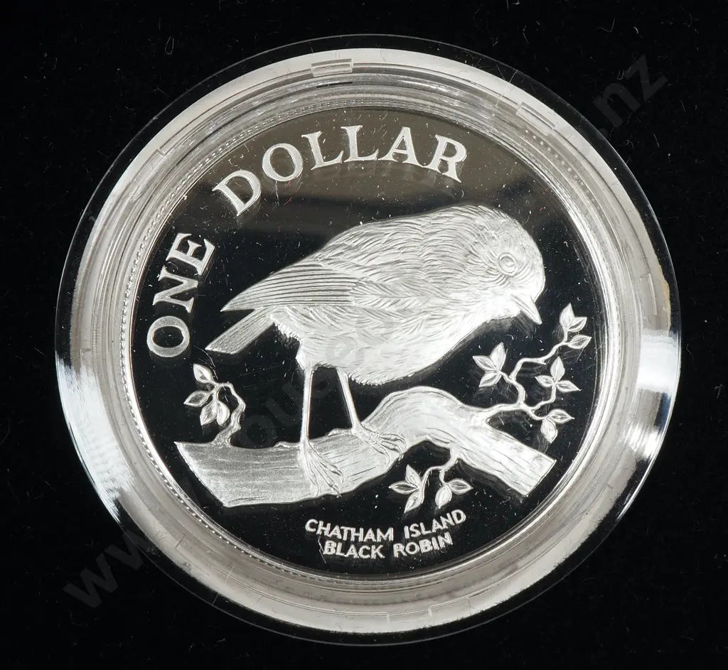 New Zealand Proof Silver Dollar Coin Image 1++