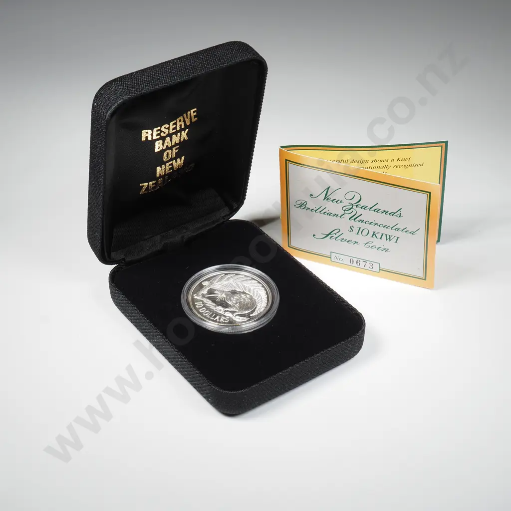1998 Kiwi Silver Ten Dollar Proof Coin Image 1++