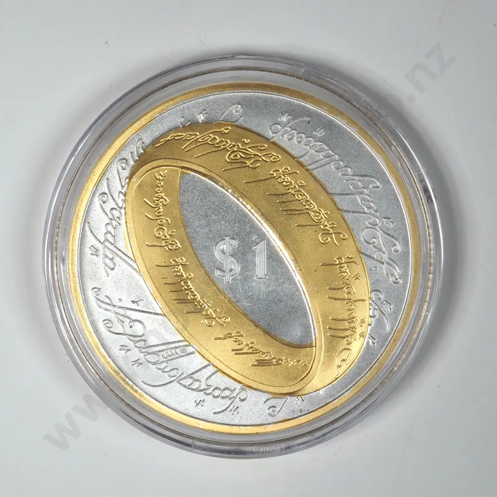 2003 Lord of the Rings Silver Proof Dollar Coin Image 1++
