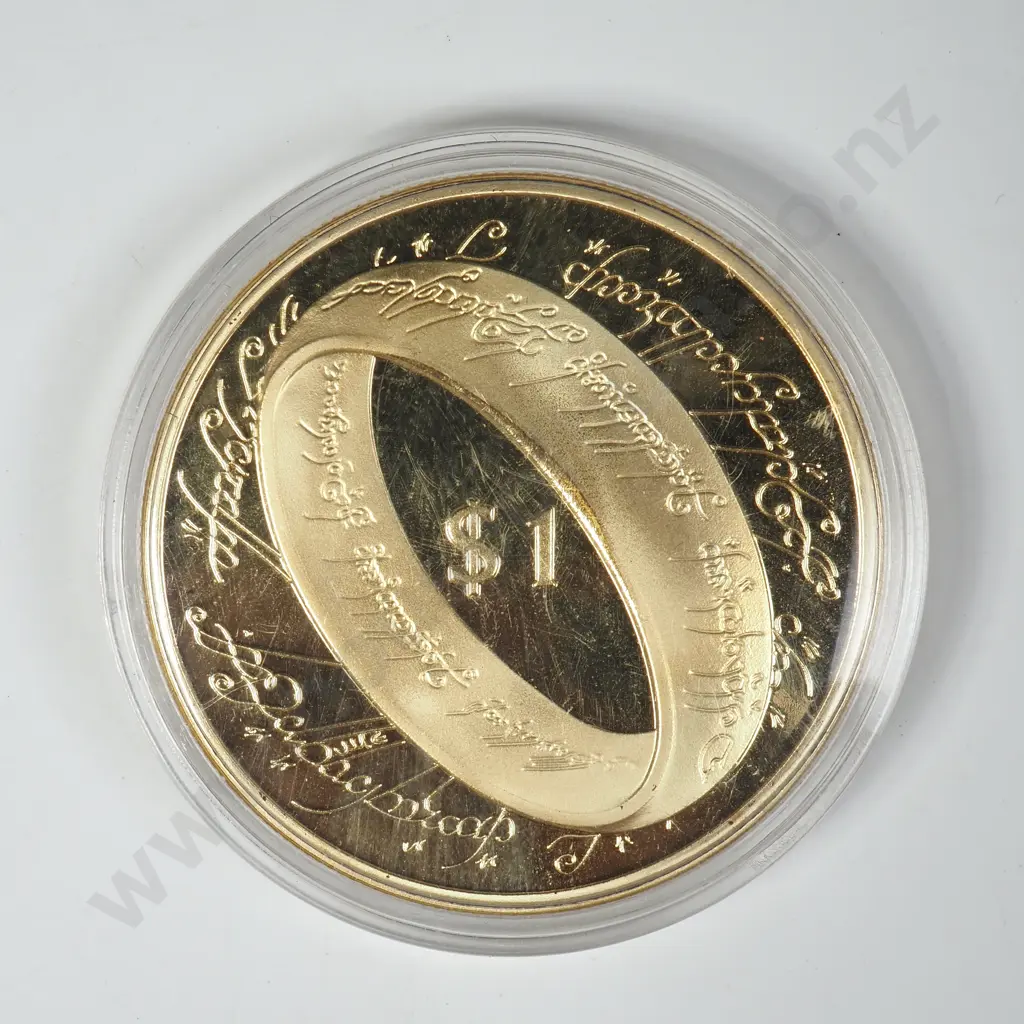2003 Lord of the Rings Silver Proof Dollar Coin Image 1++