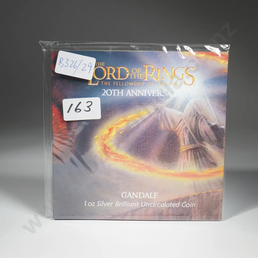 2021 Lord of the Rings 20th Anniversary One Ounce Silver BUNC Coin Image 1++