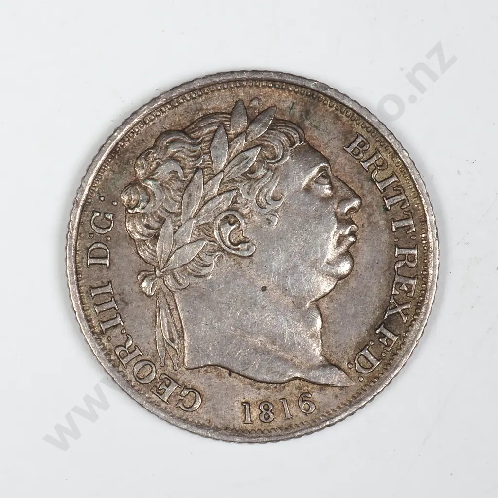 1816 United Kingdom Sixpence Image 1++