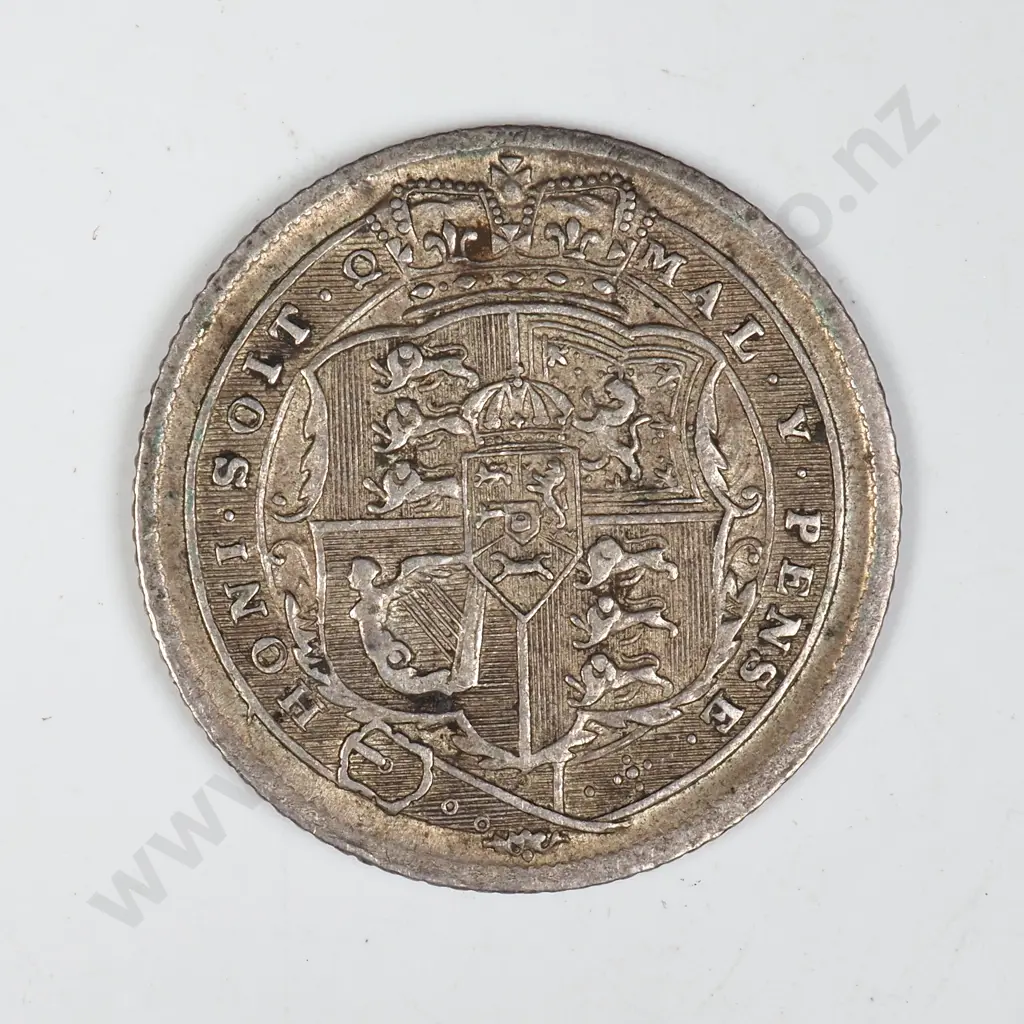1816 United Kingdom Sixpence Image 1++