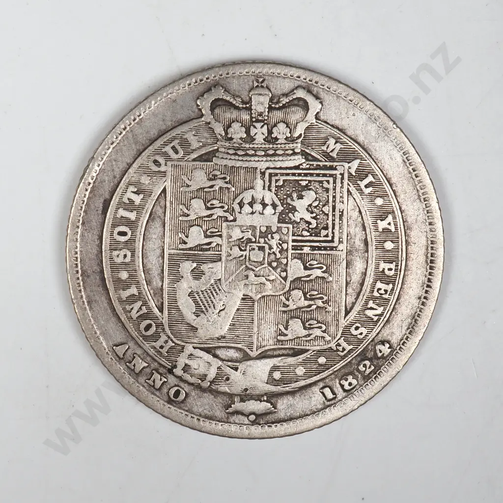 1824 United Kingdom Shilling Image 1++