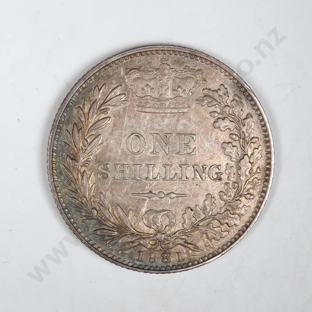 1881 United Kingdom One Shilling- Better Grade Image 1++