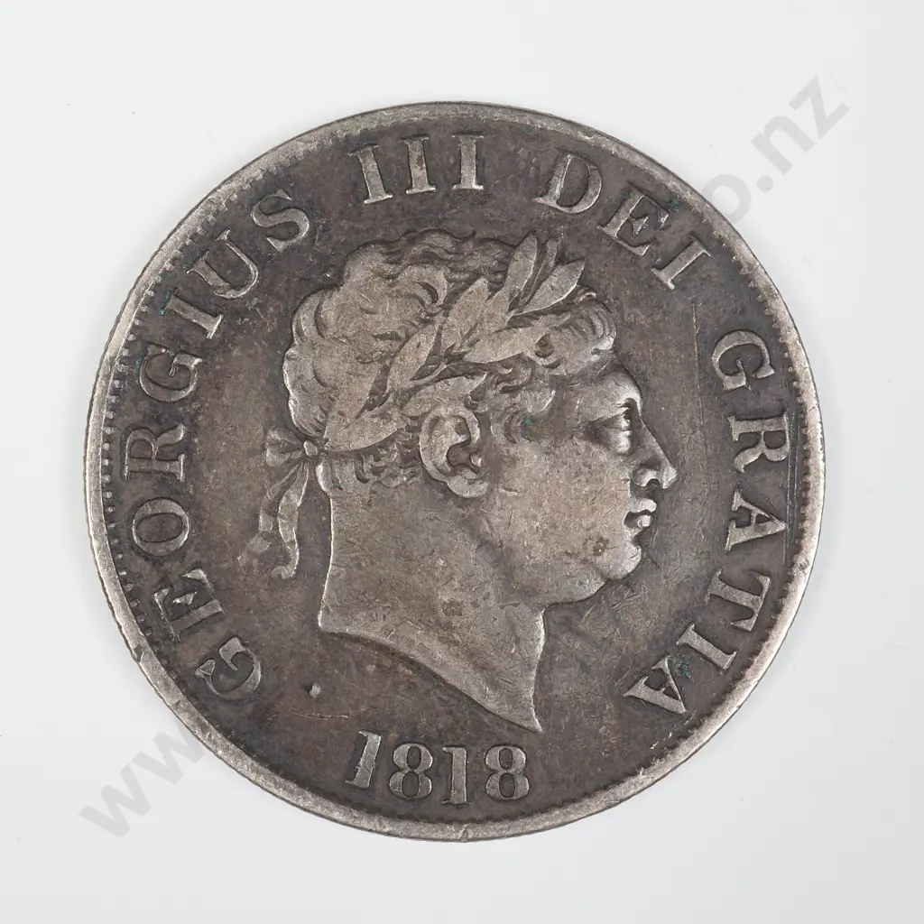 1818 United Kingdom Half Crown Image 1++