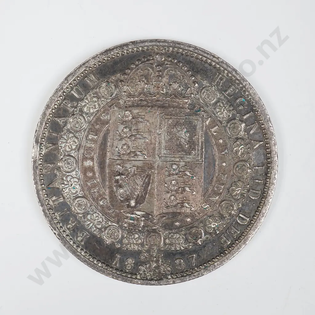 1887 United Kingdom Half Crown Image 1++