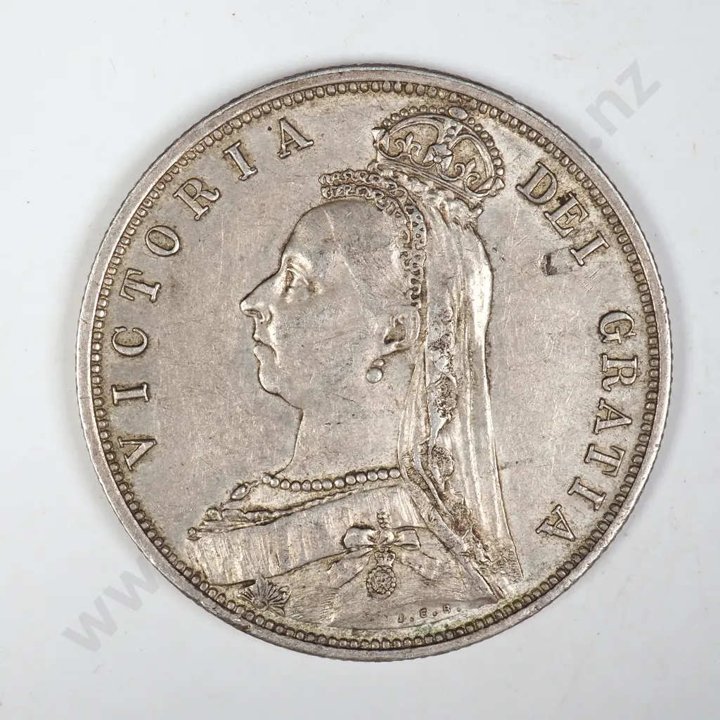 1887 United Kingdom Half Crown  Image 1++