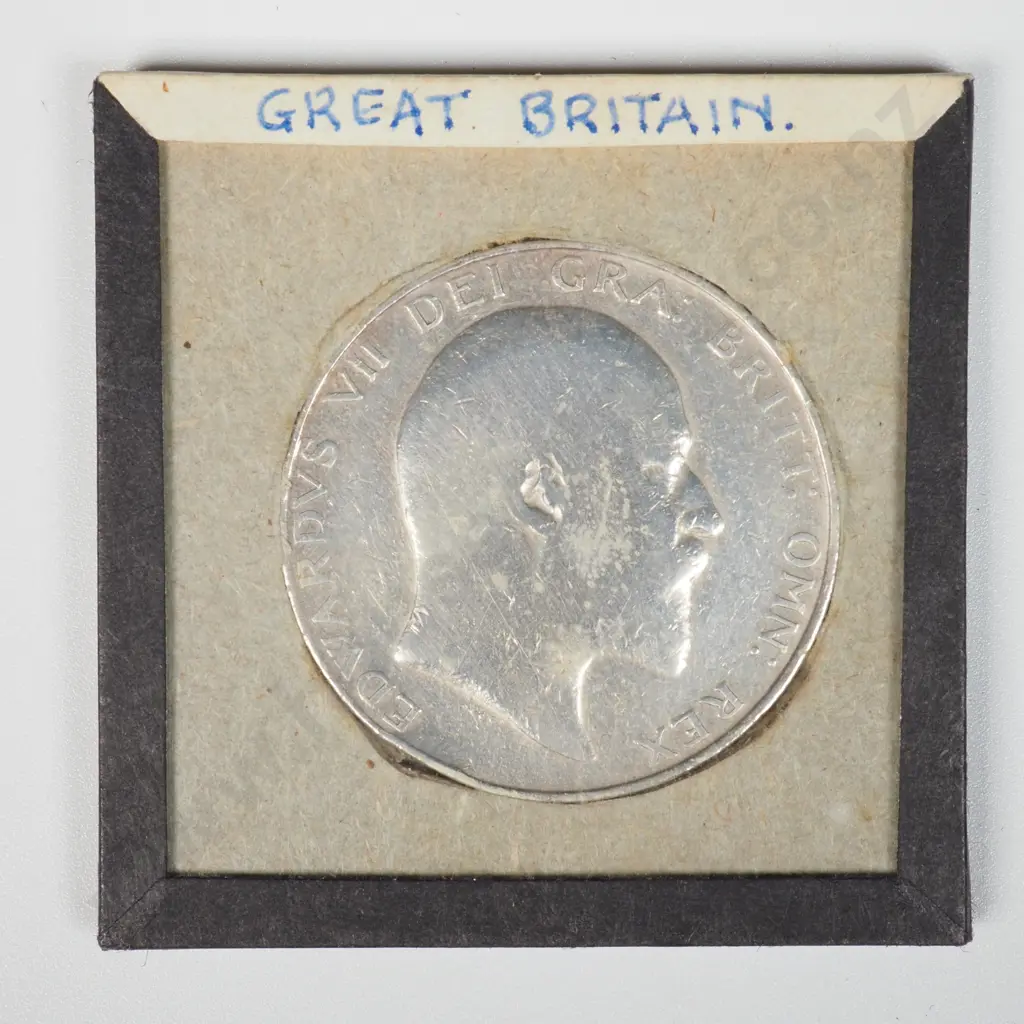 1907 Carded United Kingdom Half Crown  Image 1++