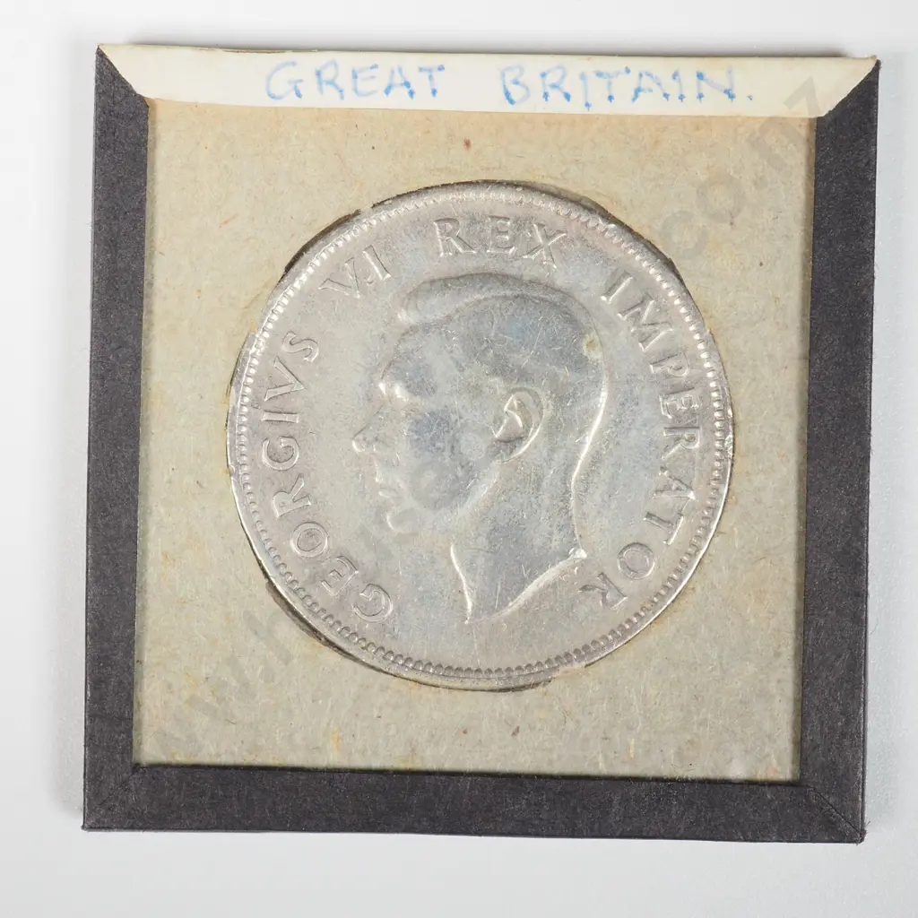 1943 South Africa 2 1/2 Shilling Silver Coin  Image 1++
