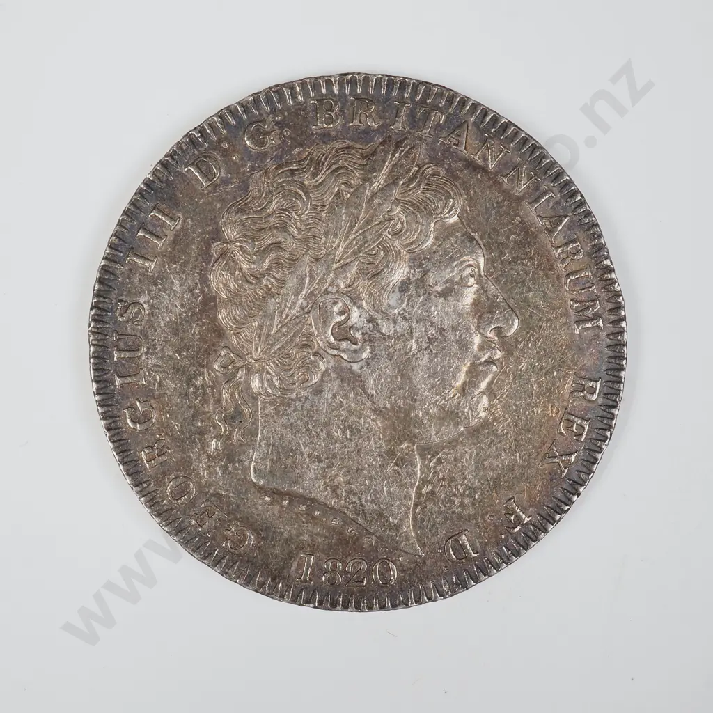 1820 United Kingdom Full Crown - Better Grade - Nice Toning Image 1++