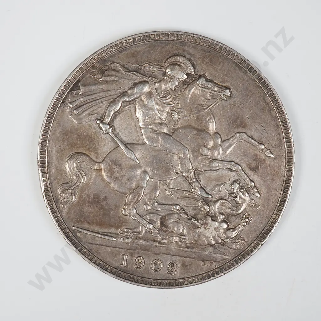 1902 United Kingdom Full Crown - Better Grade - Nice Toning Image 1++