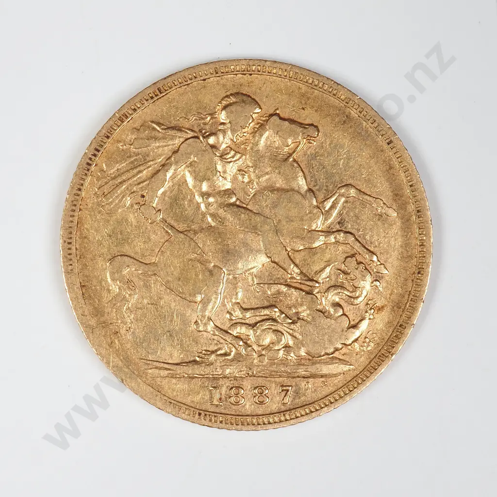 1887 Melbourne Mint Full Sovereign Image 1++