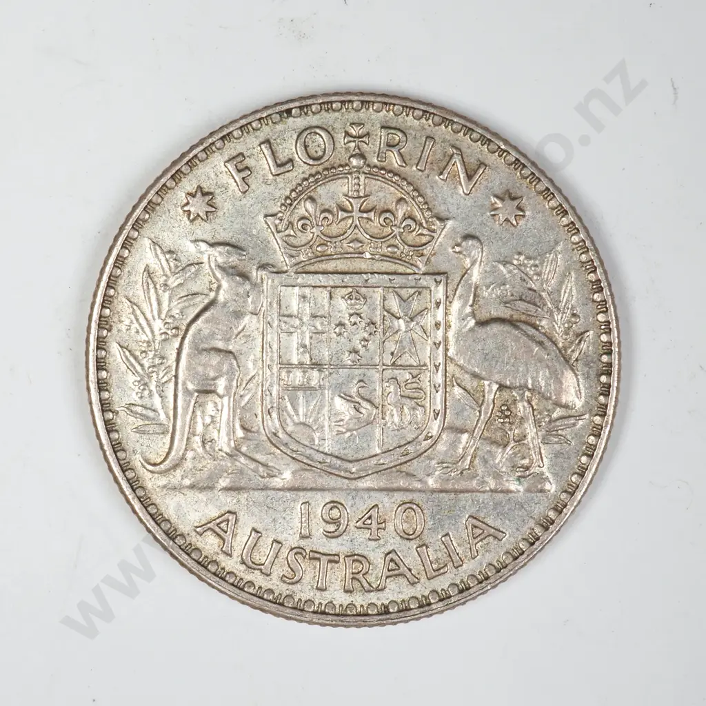 1940 Australia Florin - Better Grade Image 1++