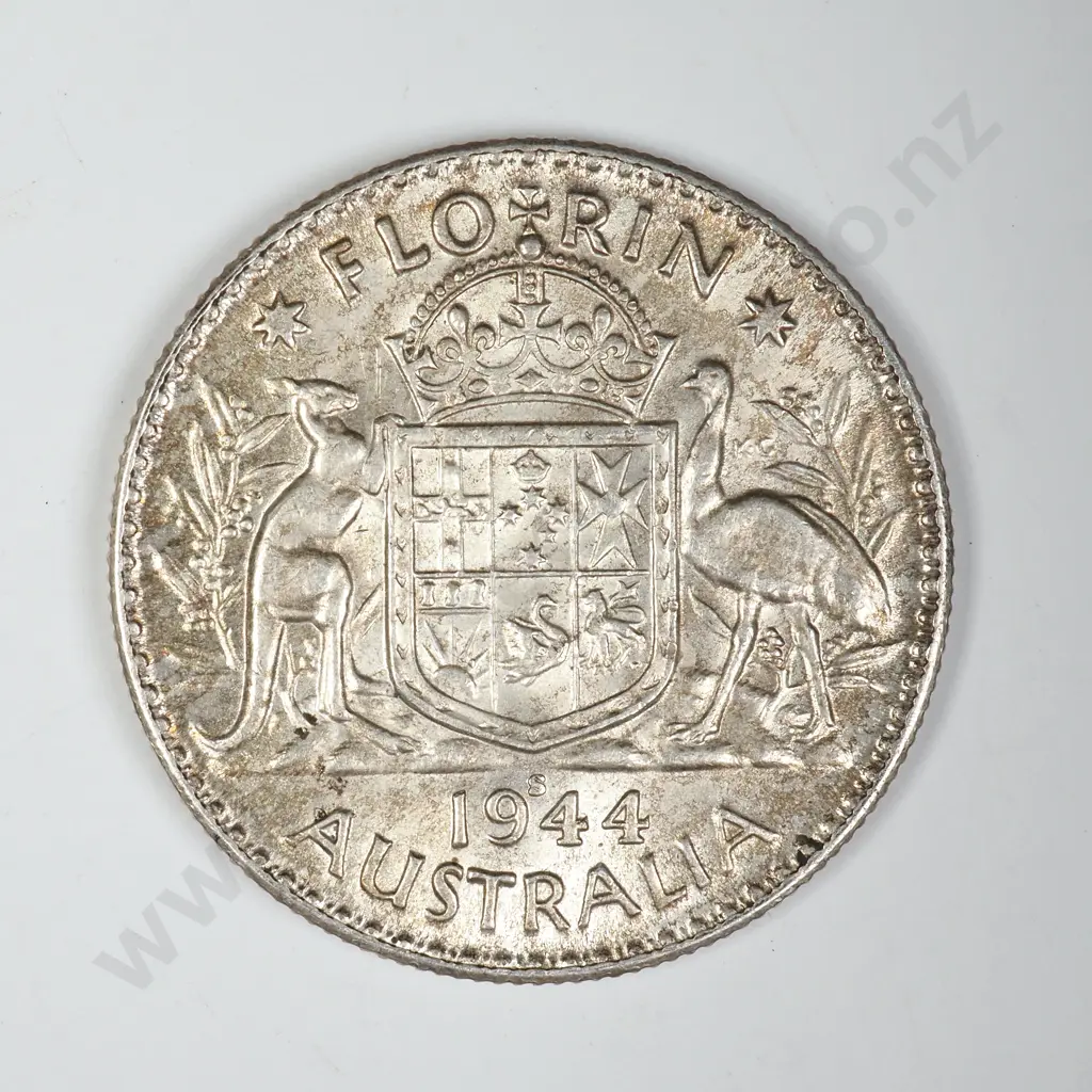 1944 S Australia Florin - Better Grade Image 1++