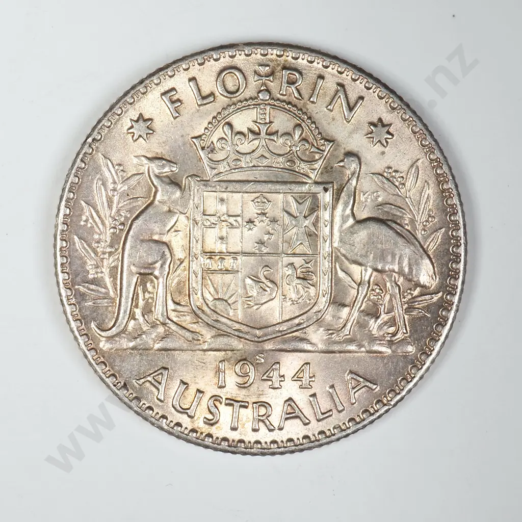 1944 S Australia Florin - Better Grade Image 1++
