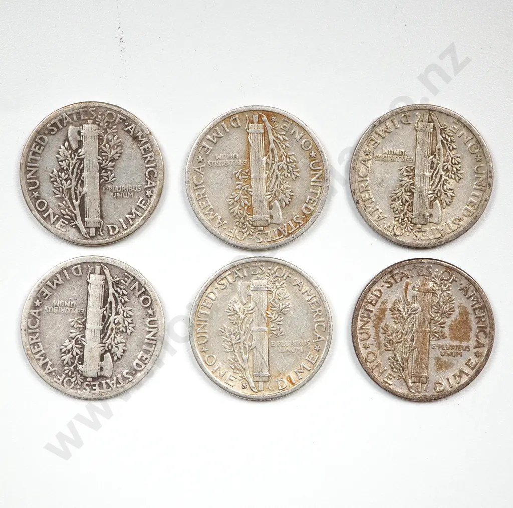 Assorted Older American Mercury Dimes  Image 1++