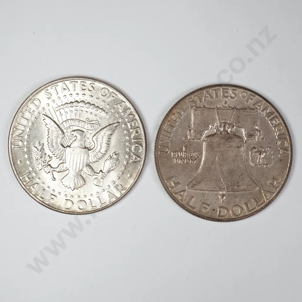 1962 & 1964 US Half Dollars Image 1++