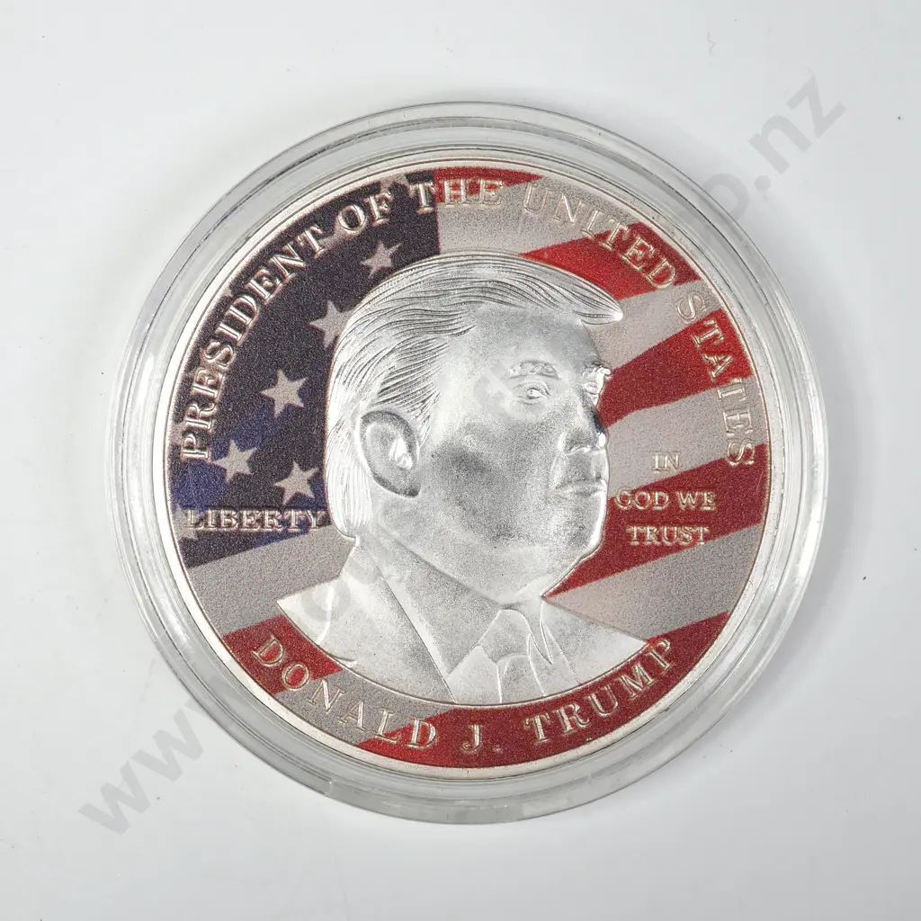 Donald J Trump Make America Great Again One Ounce Silver Coin Image 1++