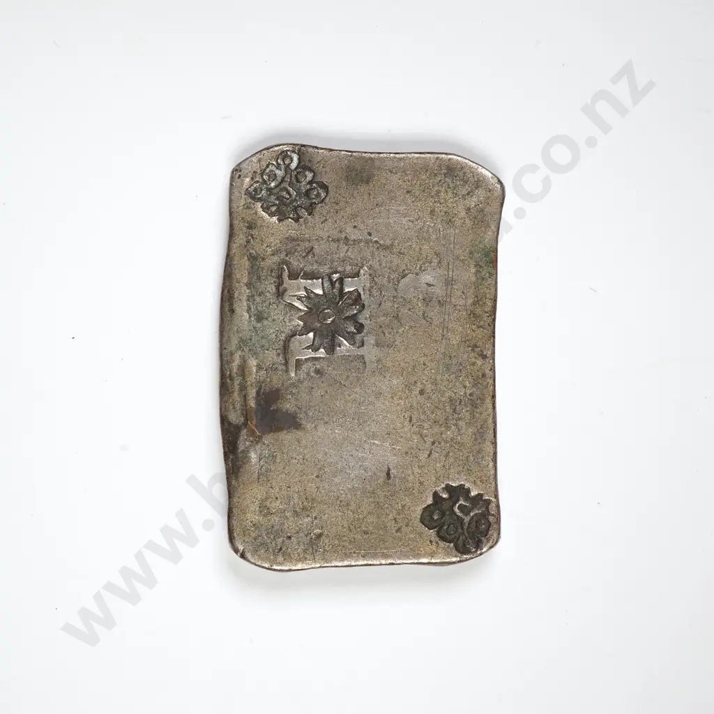 1843 Mozambique Maria II 6 Cruzados .666 Silver Coin Image 1++
