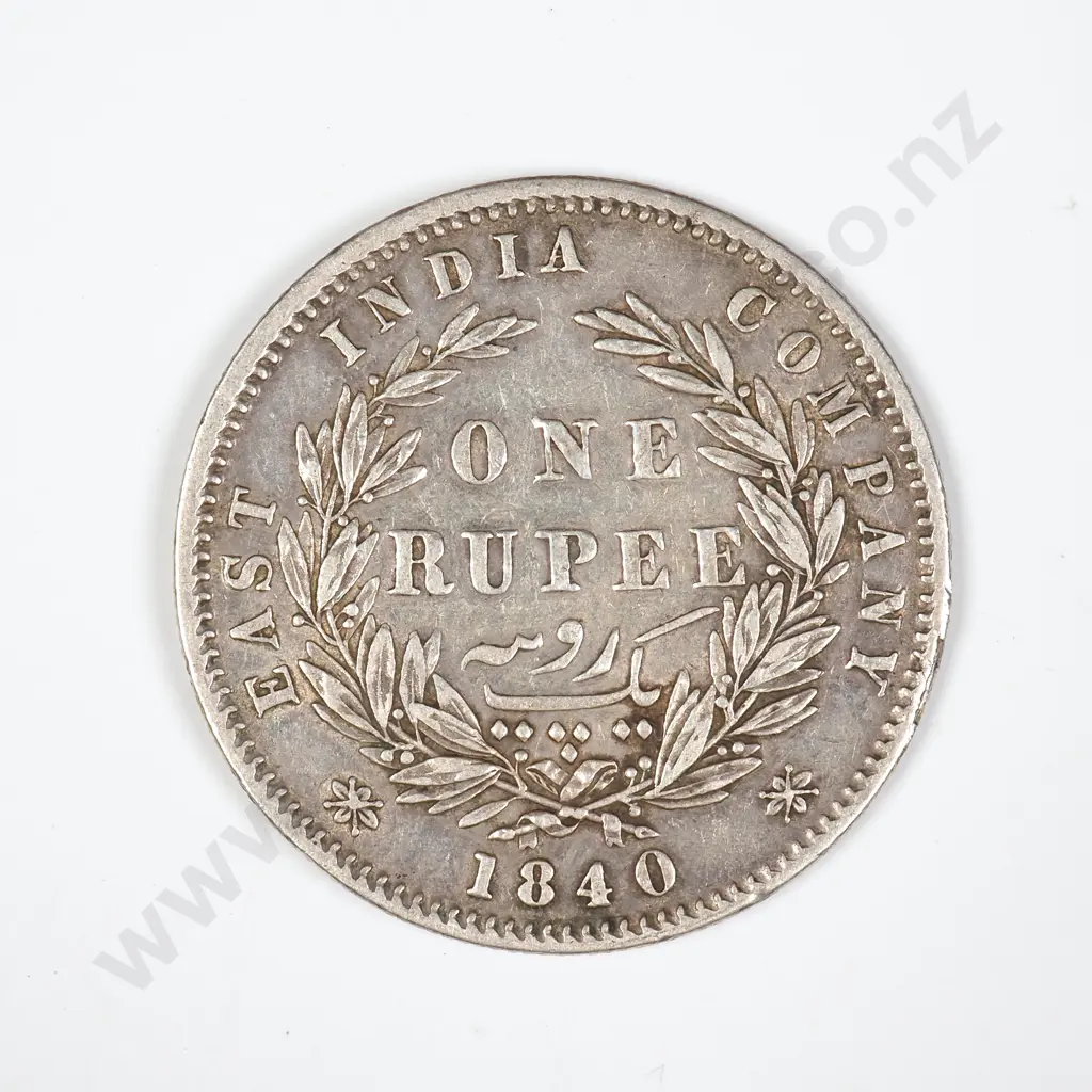 1840 India One Rupee Image 1++