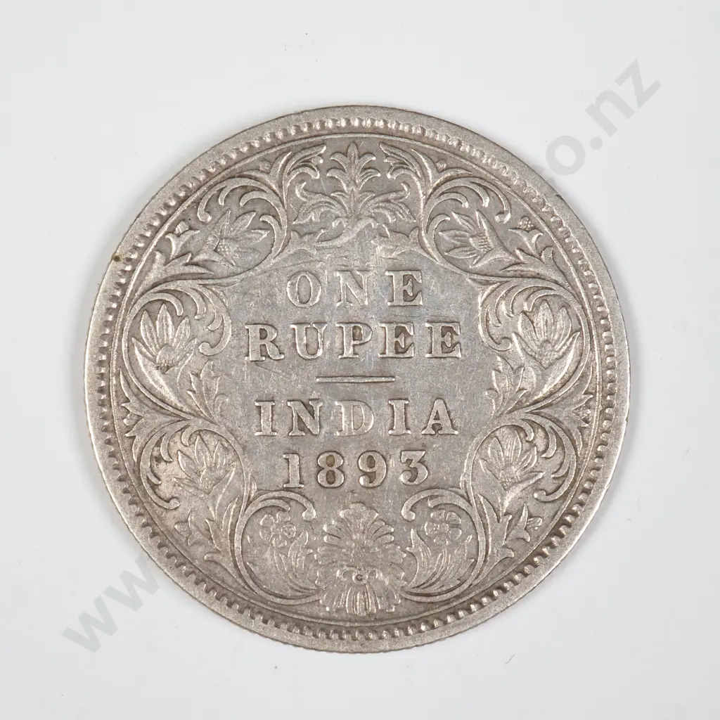 1893 India One Rupee Image 1++