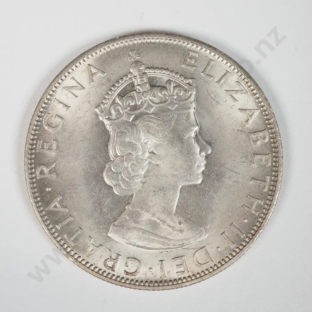 1964 Bermuda Crown - 50% Silver 22.62 Grams Image 1++