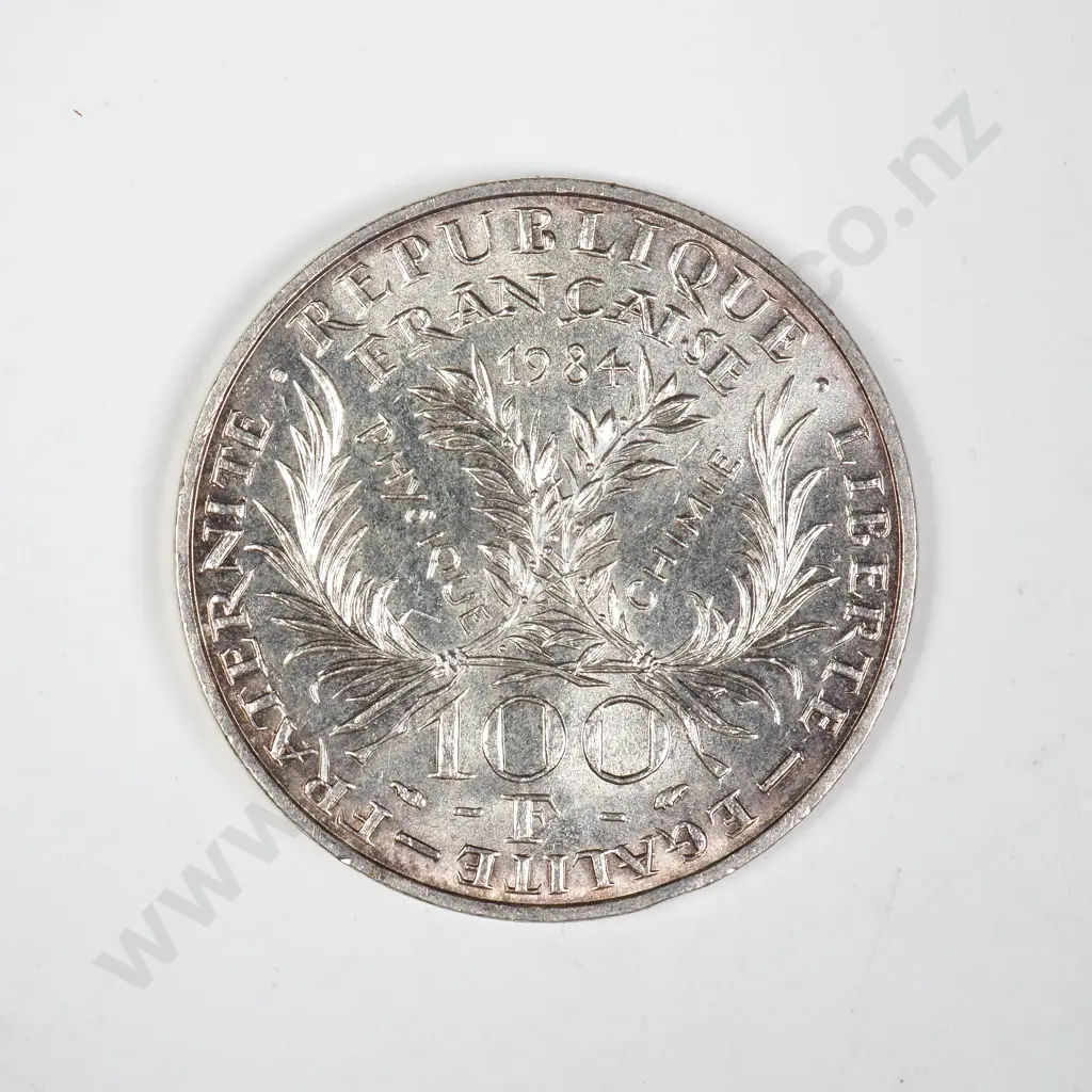 1984 France 100 Francs - 90% Silver Image 1++